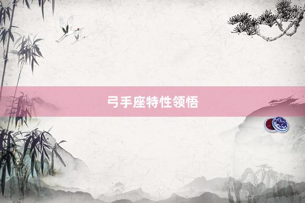 弓手座特性领悟